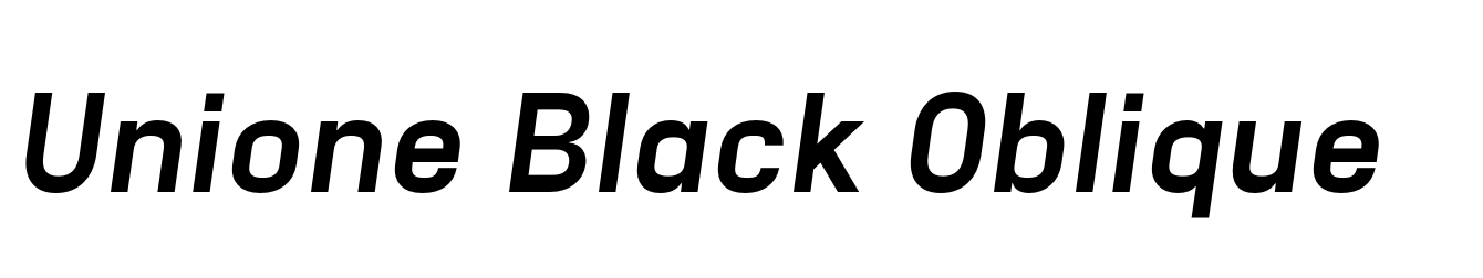 Unione Black Oblique